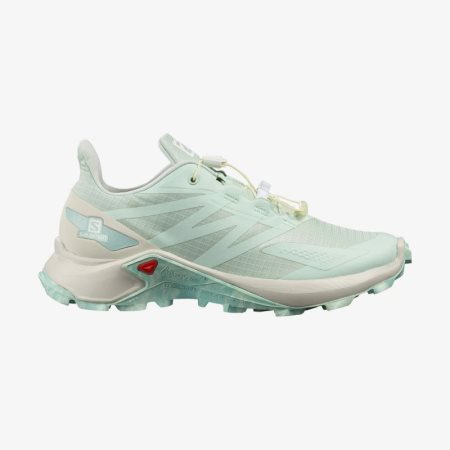 Buty do Biegania Damskie Salomon SUPERCROSS BLAST W Turkusowe - PL 0-FSDO